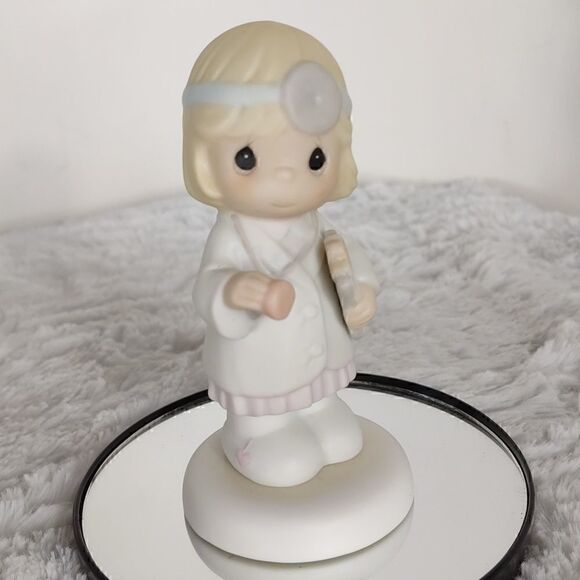 Vtg. 1997 Precious Moments "Loving is Caring" Porcelain Figurine - Picture 1 of 6